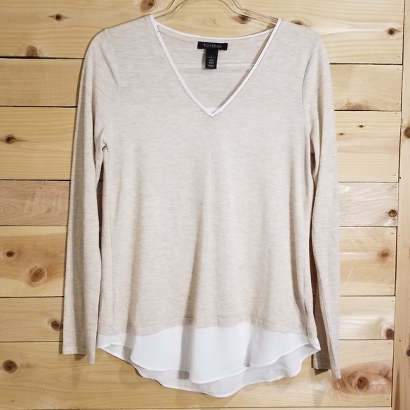 White House Black Market Tops - White House Black Market Cream Blouse Size Small